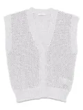 Peserico sequin-embellished cardigan - Grey