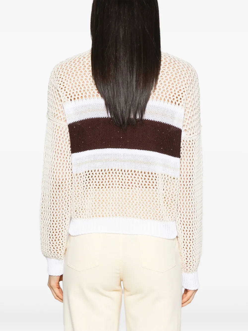 PESERICO OPEN-KNIT SWEATER