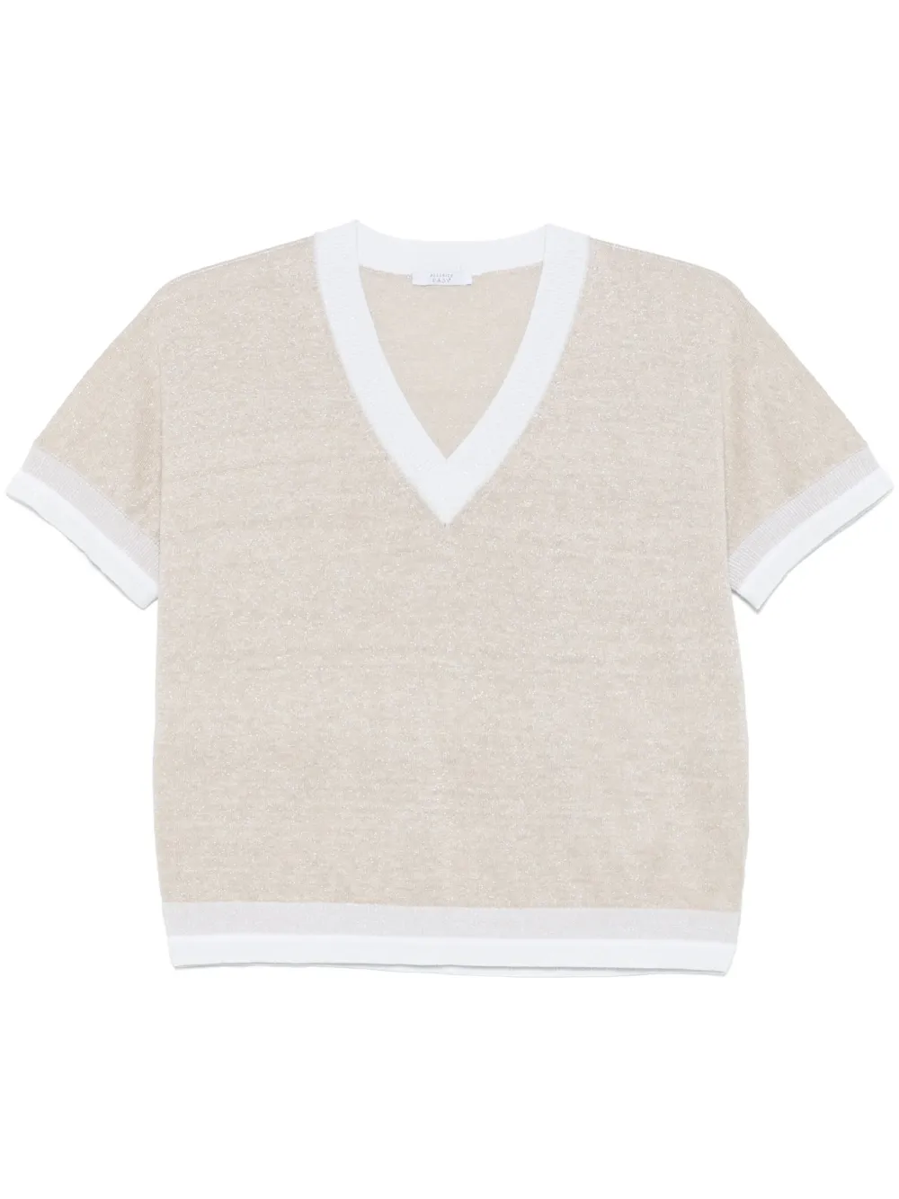 Peserico lurex-detail top | Neutrals | Image 1