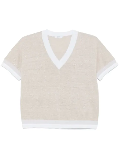 Peserico lurex-detail top