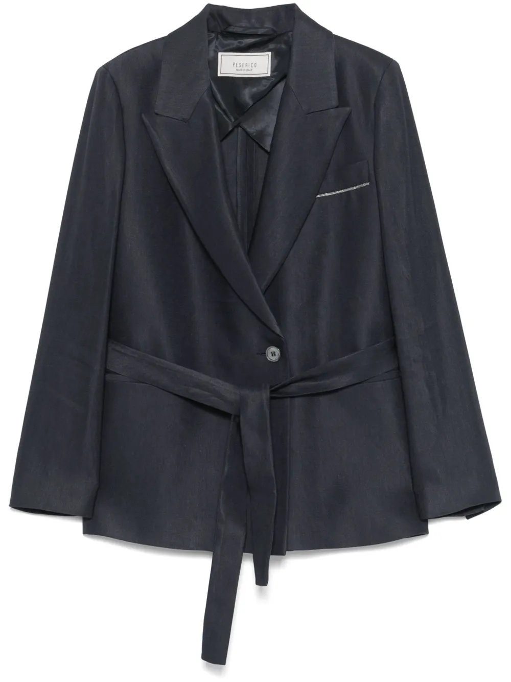 Peserico blazer con cinturón | azul | Image 1