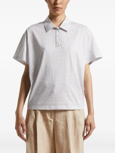 Peserico striped-pattern polo shirt