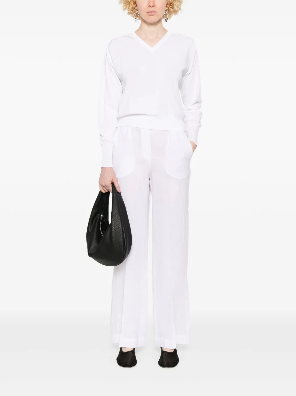 Shop Peserico Cotton Top In White