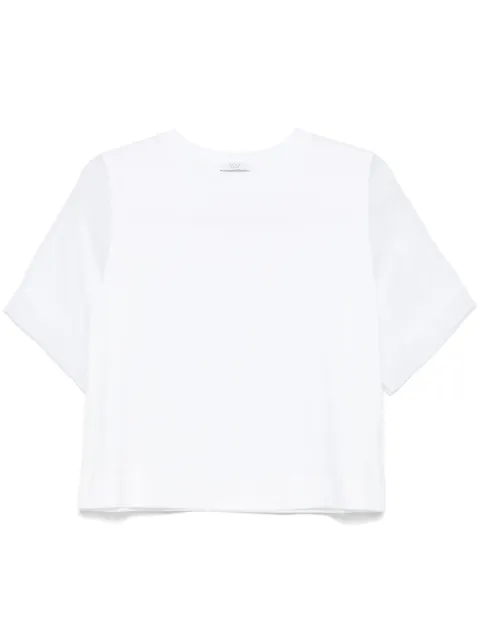 Peserico playera con detalle de organza