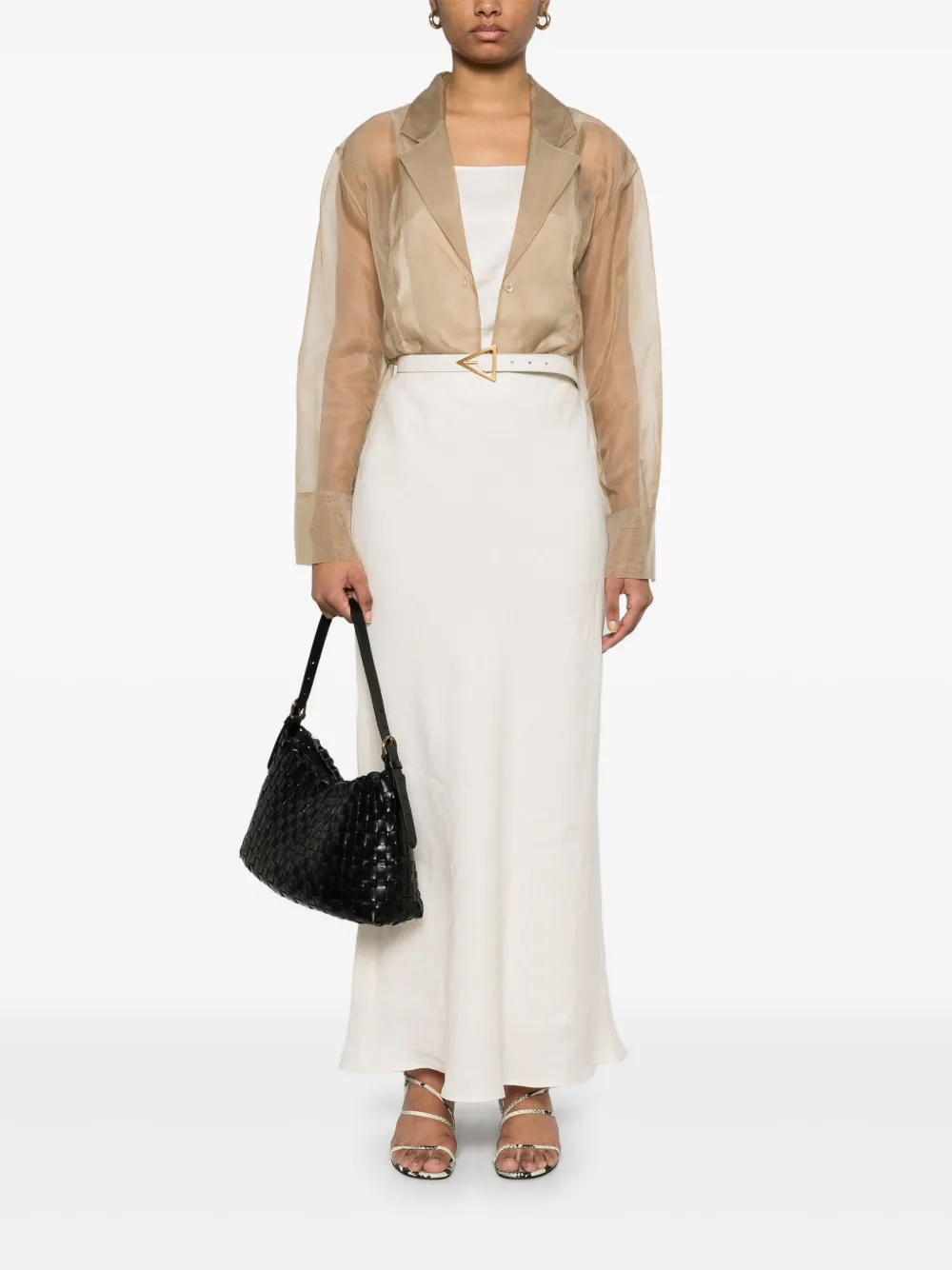 Peserico Linnen maxi-rok - Beige