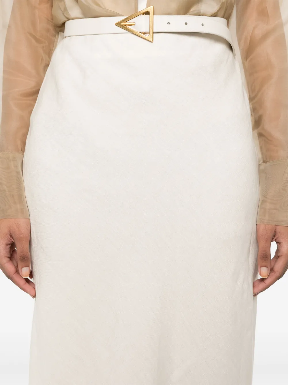 Peserico Linnen maxi-rok Beige