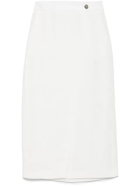 Peserico wrap midi skirt