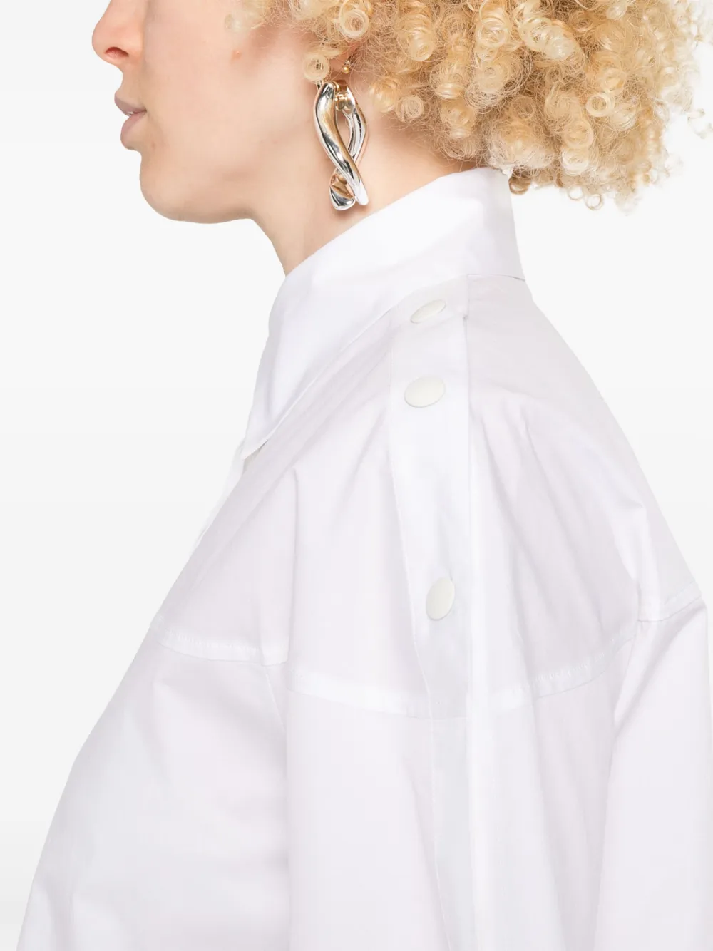 Peserico blouse met korte mouwen Wit