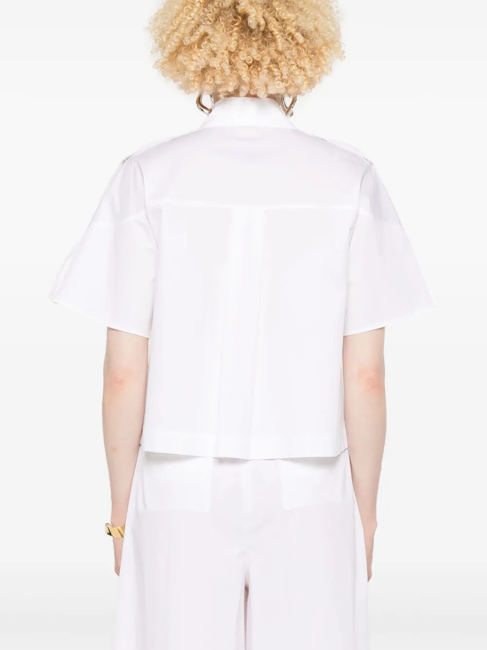 Peserico blouse met korte mouwen Wit