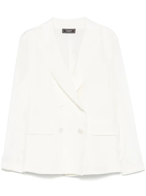 Peserico blazer de crepé de China