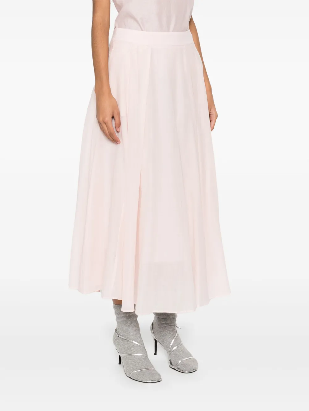 Peserico Katoenen midi-rok Roze