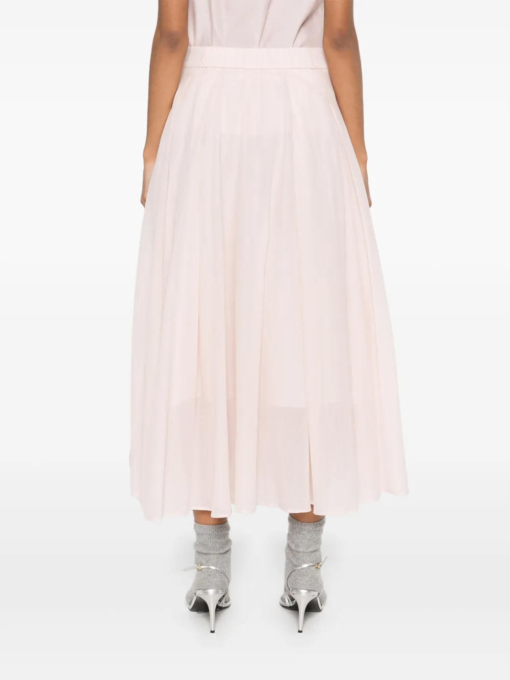 Peserico Katoenen midi-rok Roze