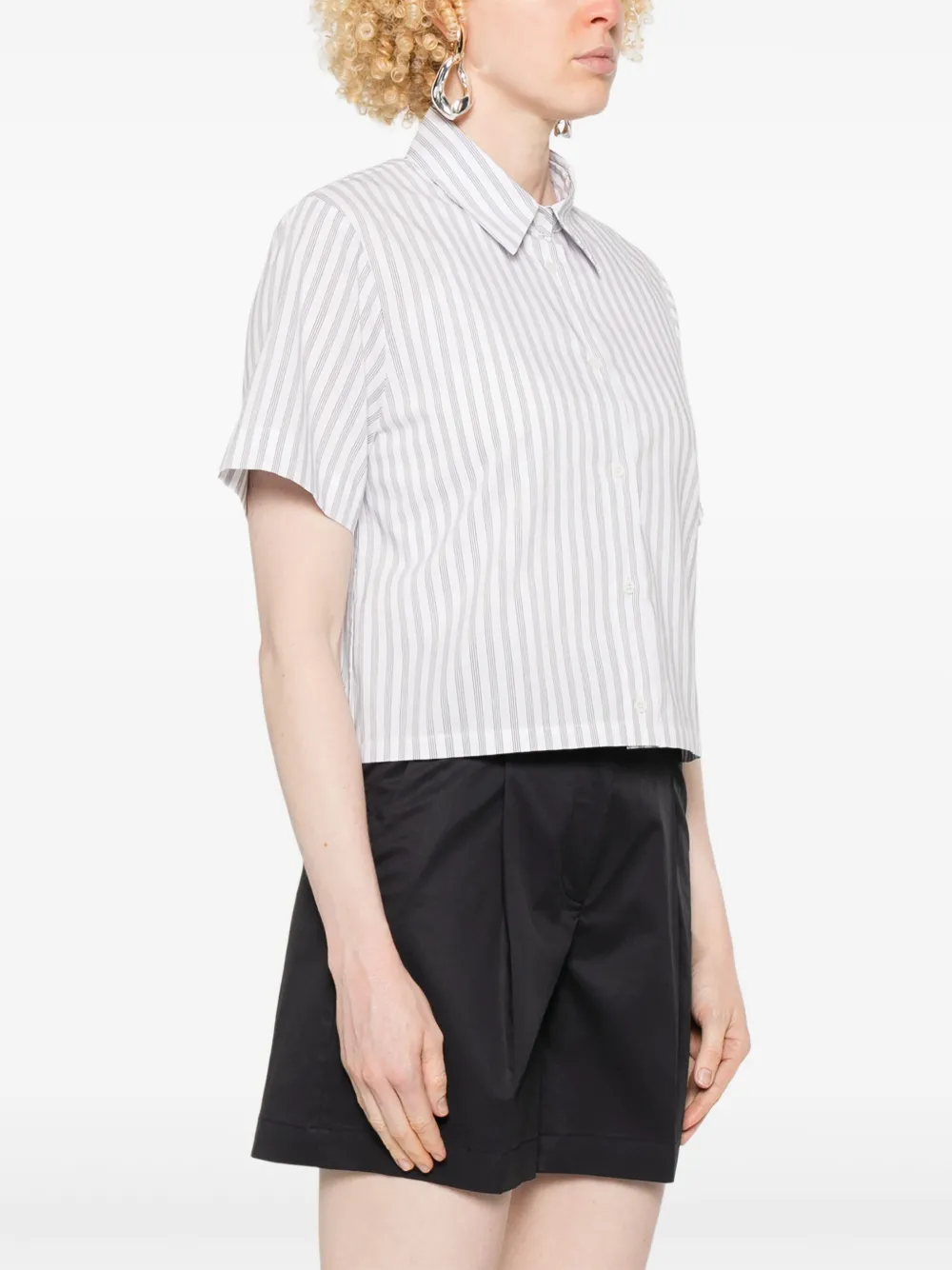 Peserico Gestreept blouse Wit