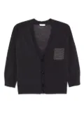 Peserico bead-embellished cardigan - Blue