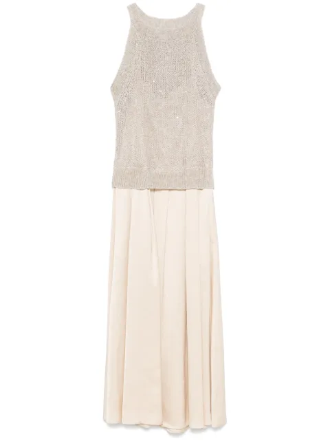 Peserico sequin-embellished maxi dress