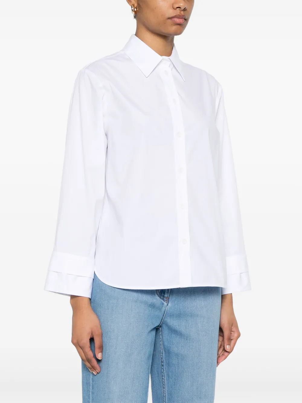 Peserico Popeline blouse Wit