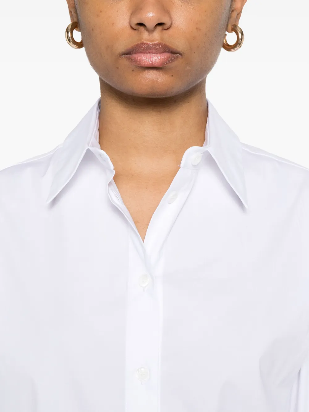 Peserico Popeline blouse Wit
