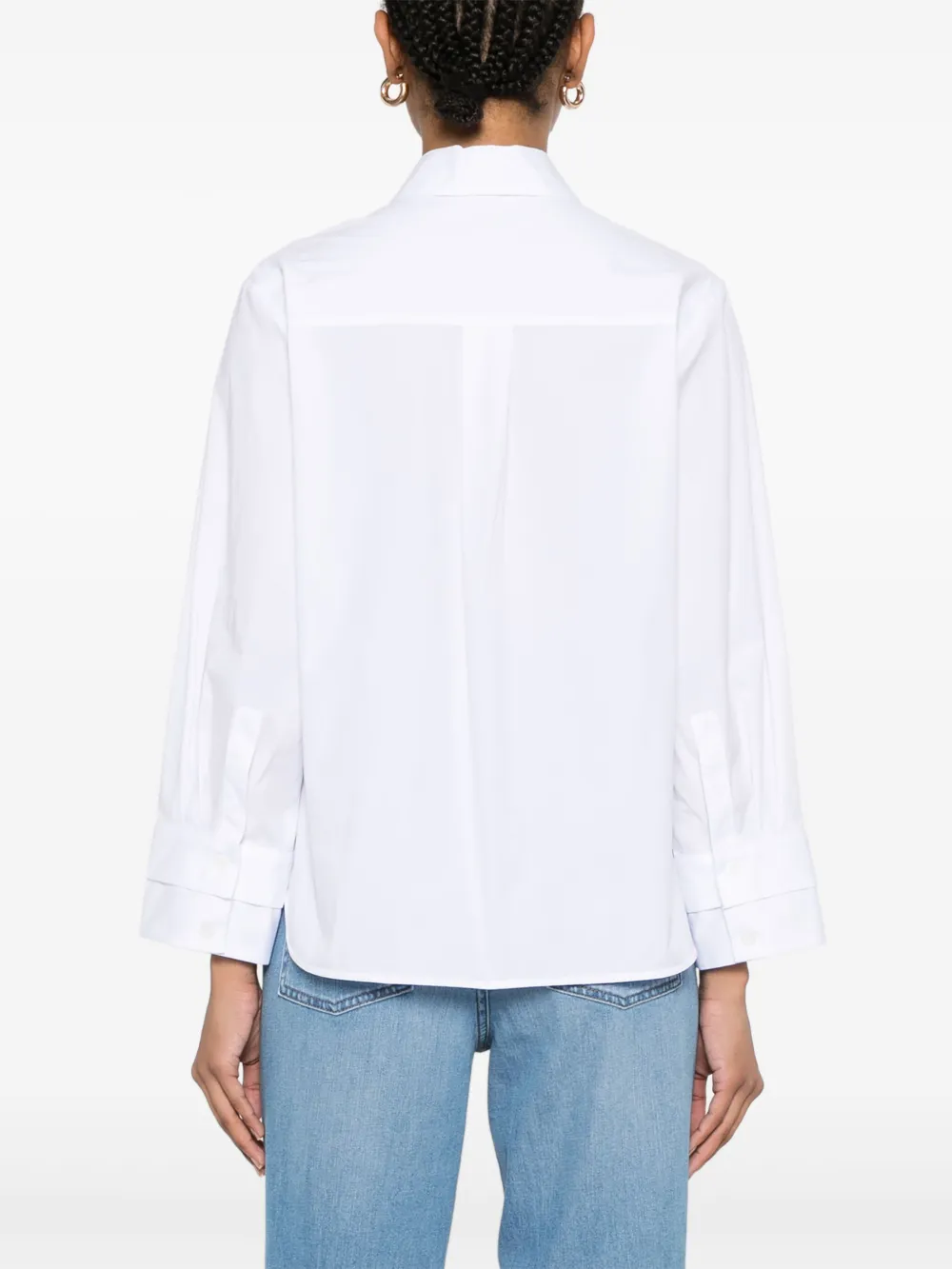 Peserico Popeline blouse Wit