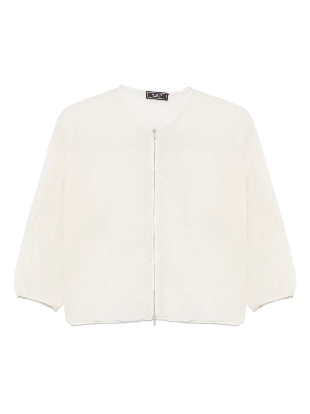Shop Peserico Organza Jacket In Neutrals