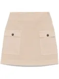 Peserico twill mini skirt - Neutrals