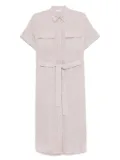 Peserico linen midi dress - Neutrals