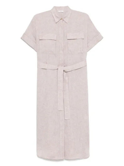 Peserico robe en lin à coupe mi-longue