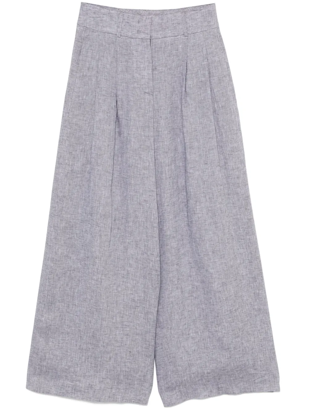 pleated palazzo trousers