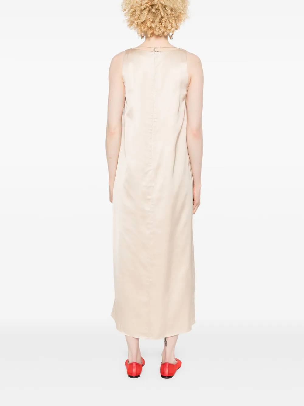 PESERICO MONILI-CHAIN DETAILED MIDI DRESS