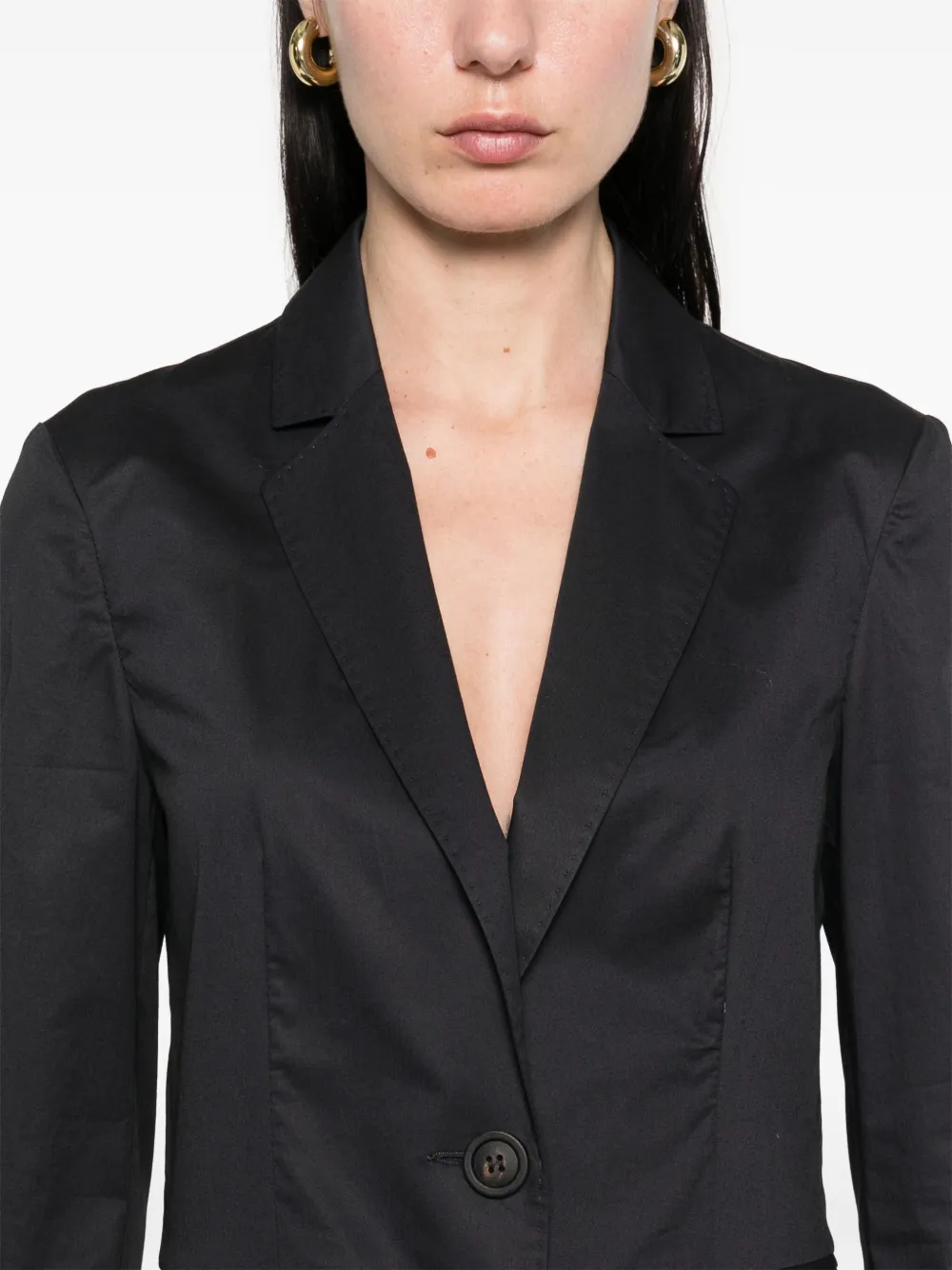 Shop Peserico Single-breasted Blazer In Blue