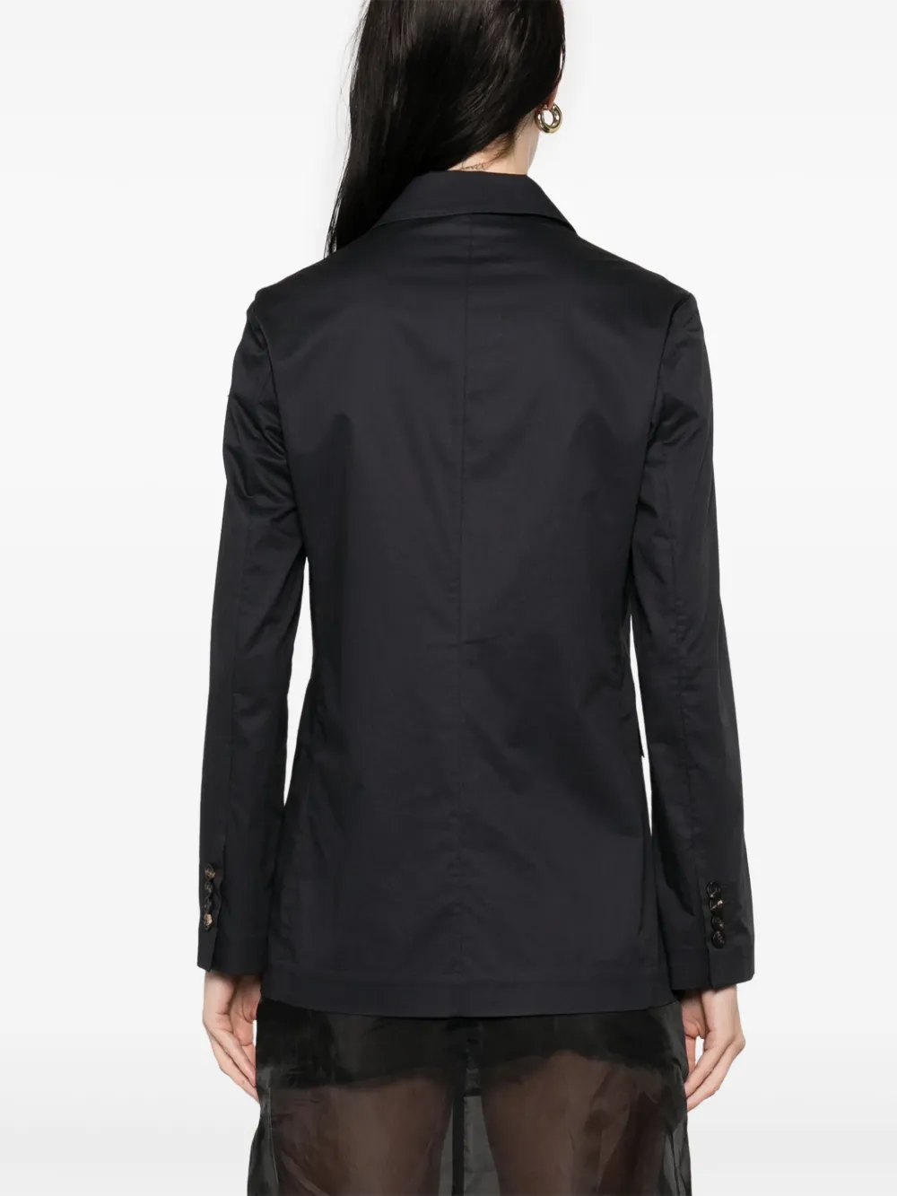 Shop Peserico Single-breasted Blazer In Blue