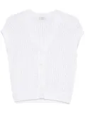 Peserico sequinned cardigan - White