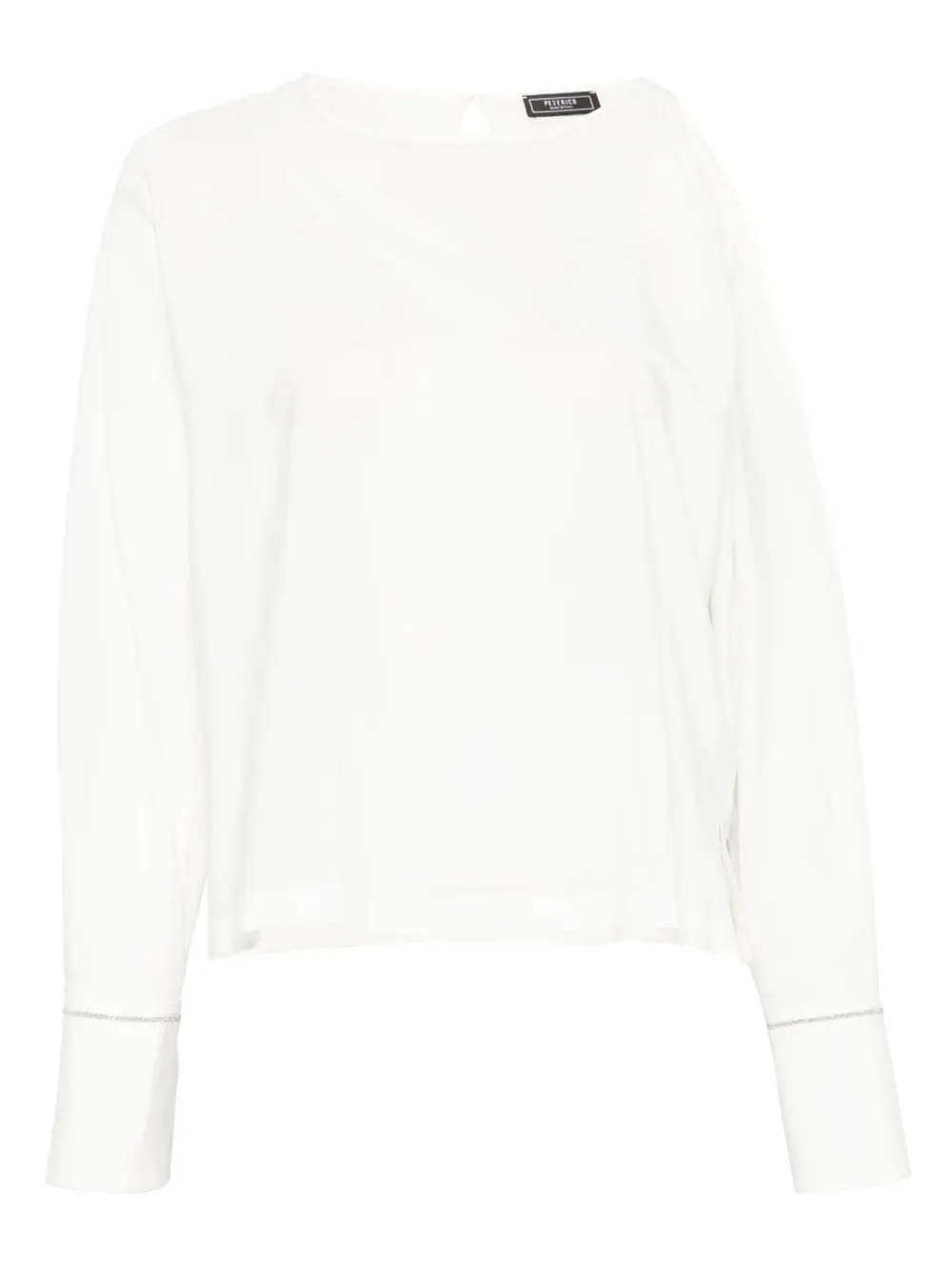 Peserico blusa en crepé | blanco | Image 1