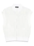 Peserico fil-coupé effect organza jacket - White