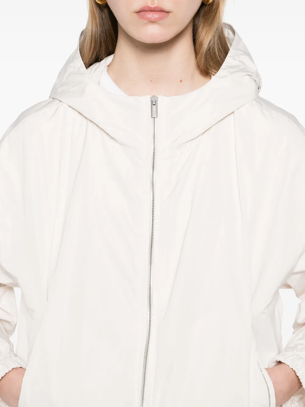 Peserico Panelled-design Jacket In Neutrals