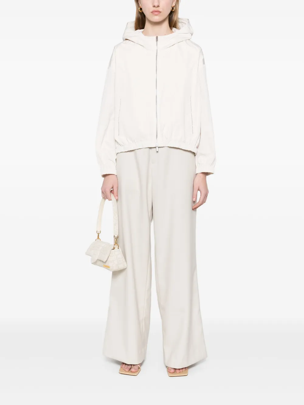 Peserico Panelled-design Jacket In Neutrals