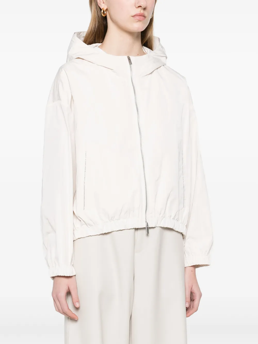 Peserico Panelled-design Jacket In Neutrals
