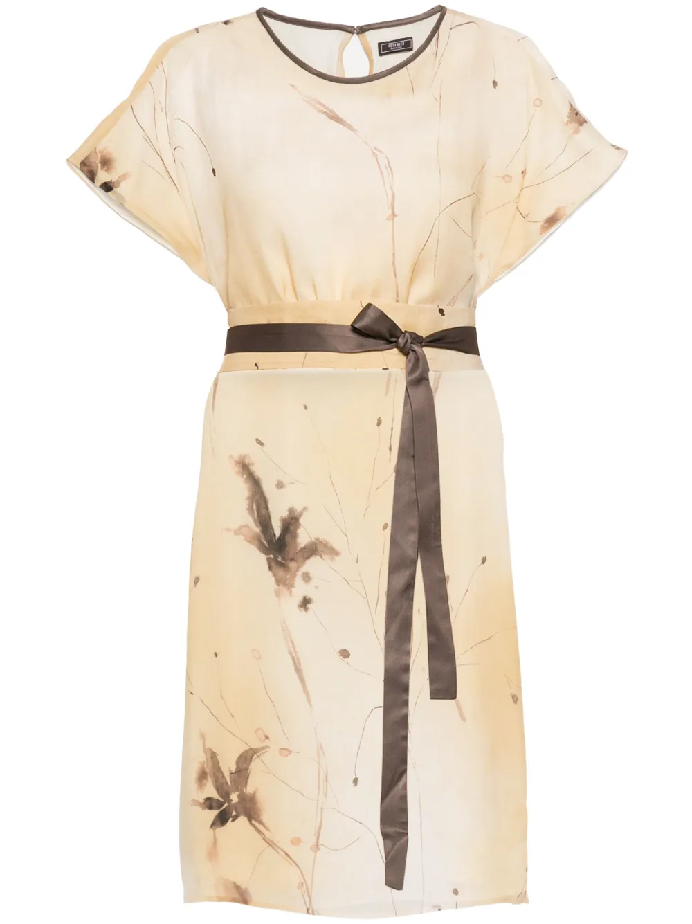 Peserico vestido midi con diseño estampado | neutro | Image 1