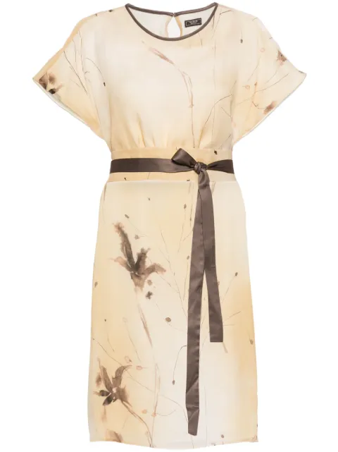 Peserico printed midi dress