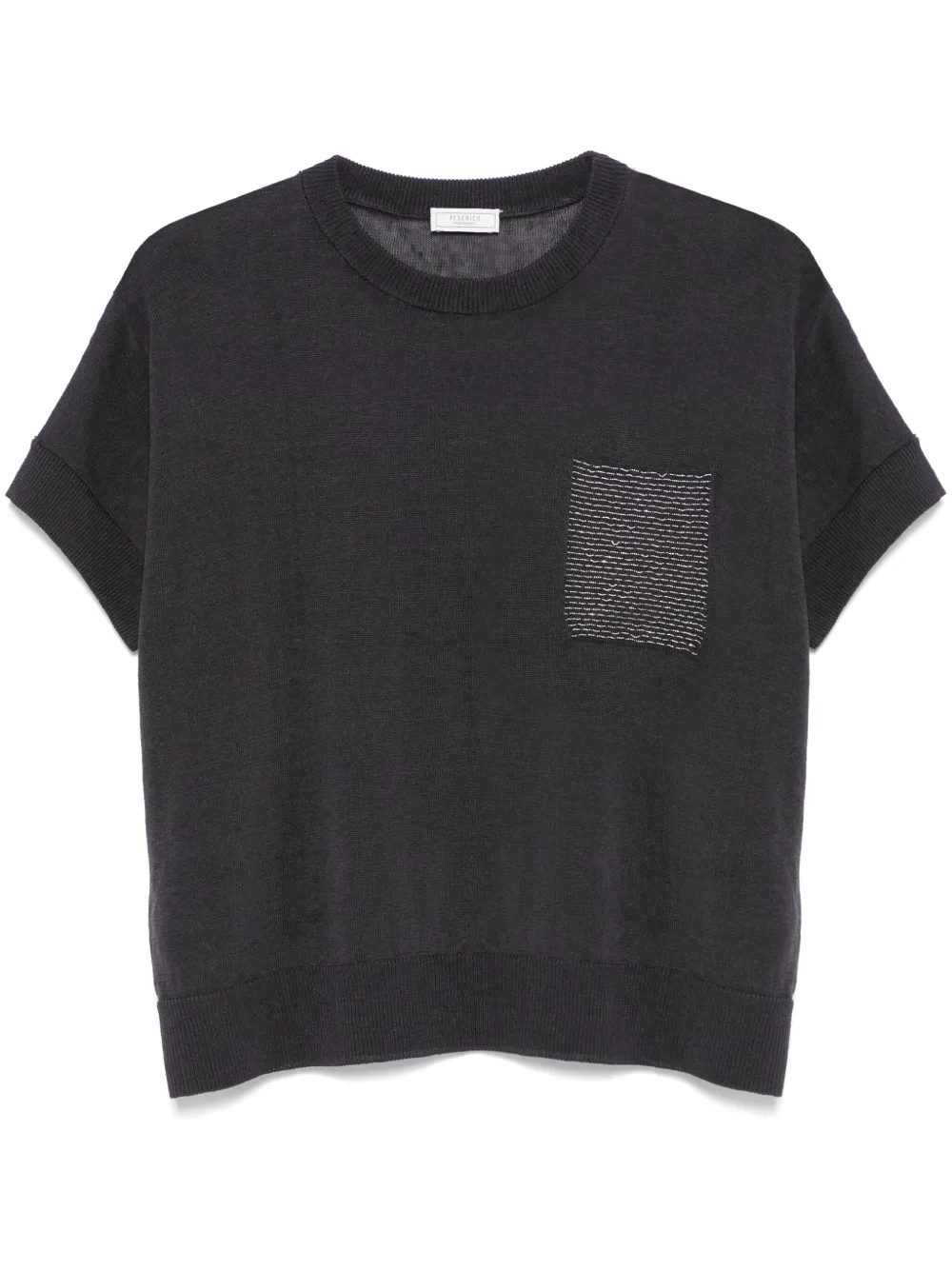 Peserico top de tejido fino | gris | Image 1