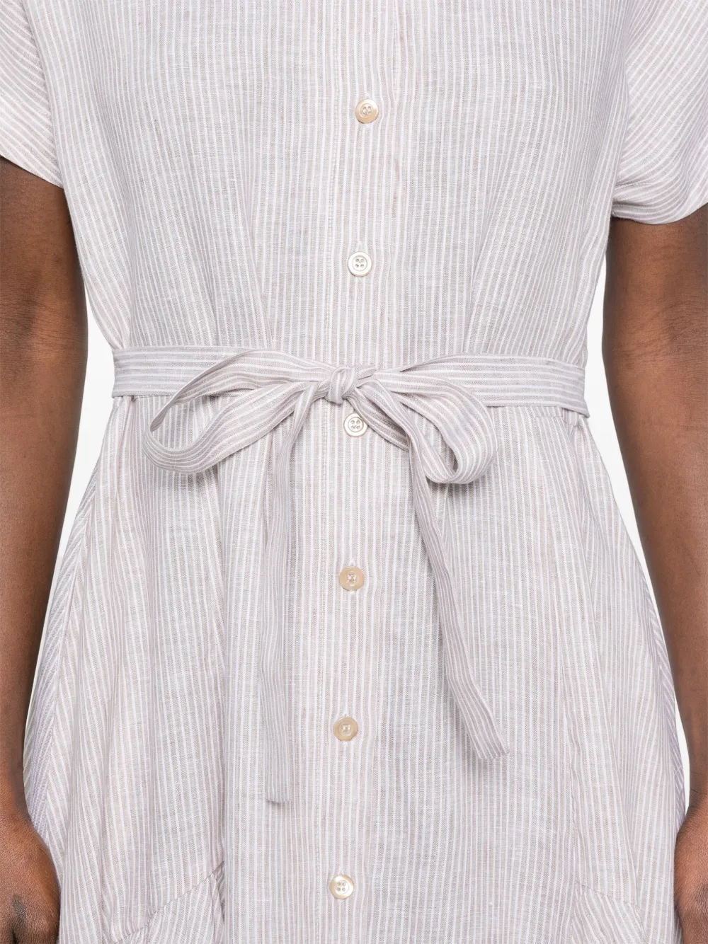PESERICO LINEN MIDI DRESS