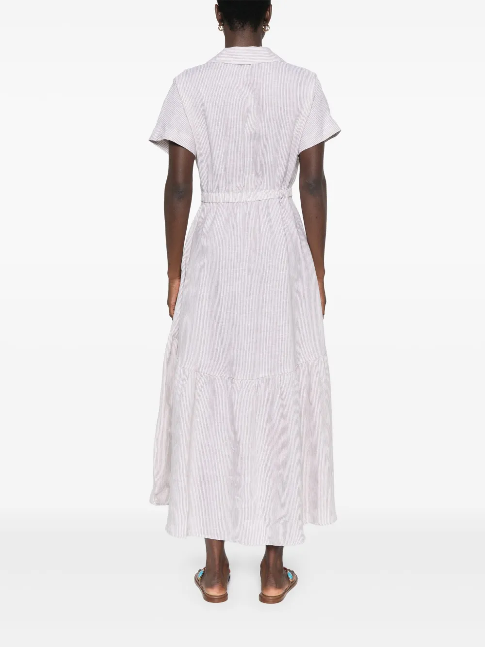 PESERICO LINEN MIDI DRESS