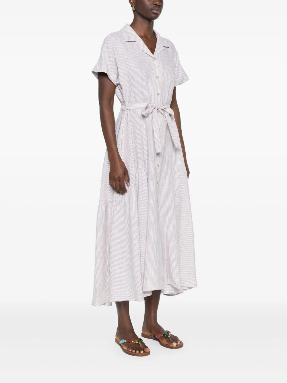 PESERICO LINEN MIDI DRESS