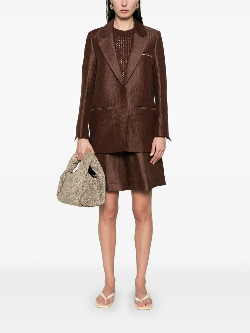 Peserico crushed-gabardine blazer | Blazers | Image 2