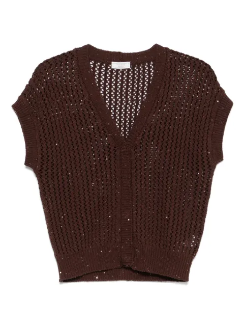 Peserico sequin-embellished cardigan