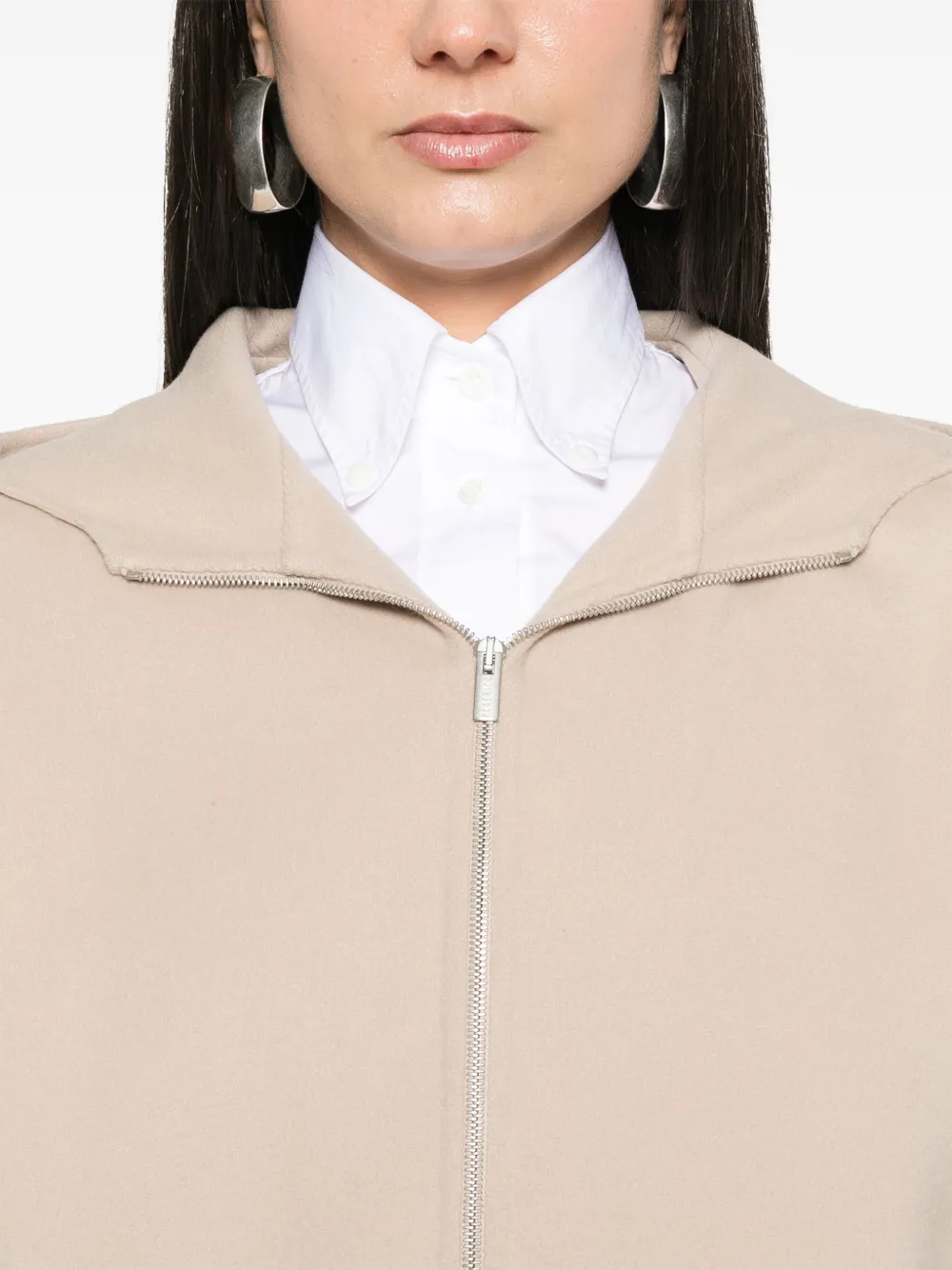 Peserico Jack met capuchon Beige