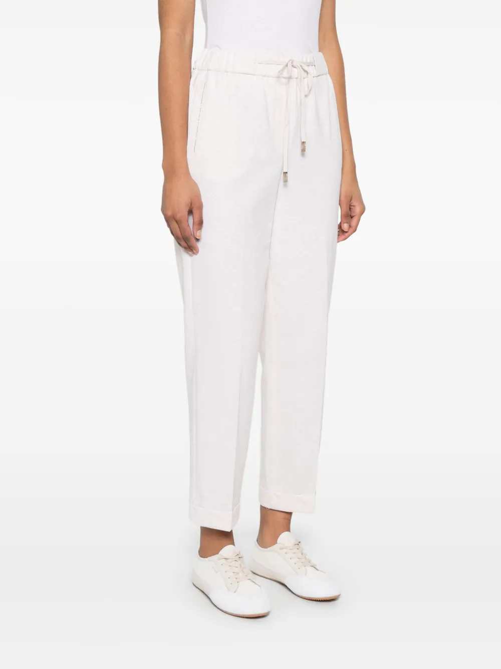 PESERICO MÉLANGE-EFFECT SWEATPANTS