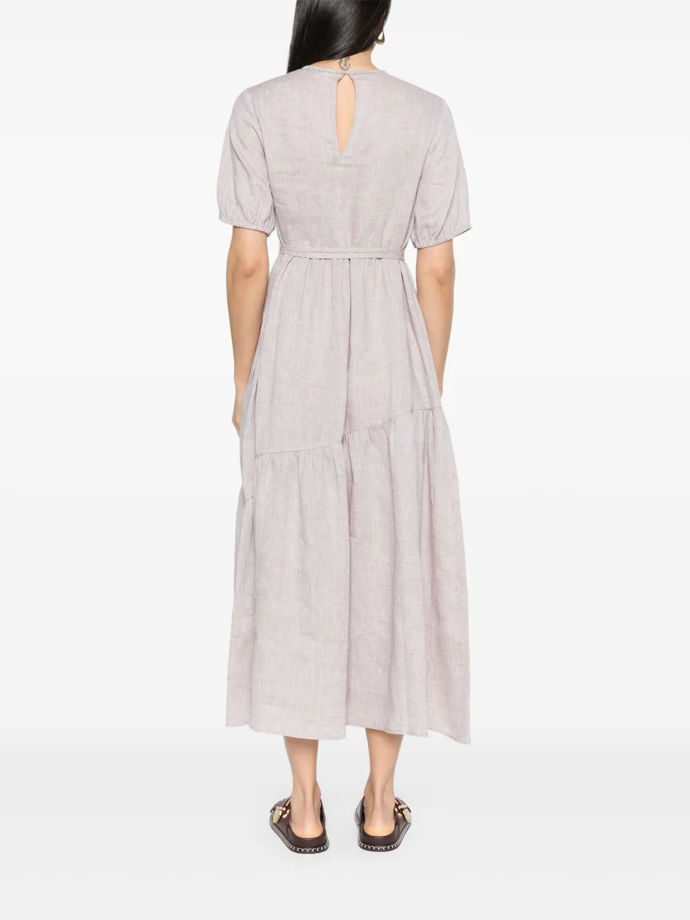 PESERICO PUNTO LUCE-CHAIN MIDI DRESS
