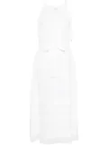 Peserico halterneck midi dress - White