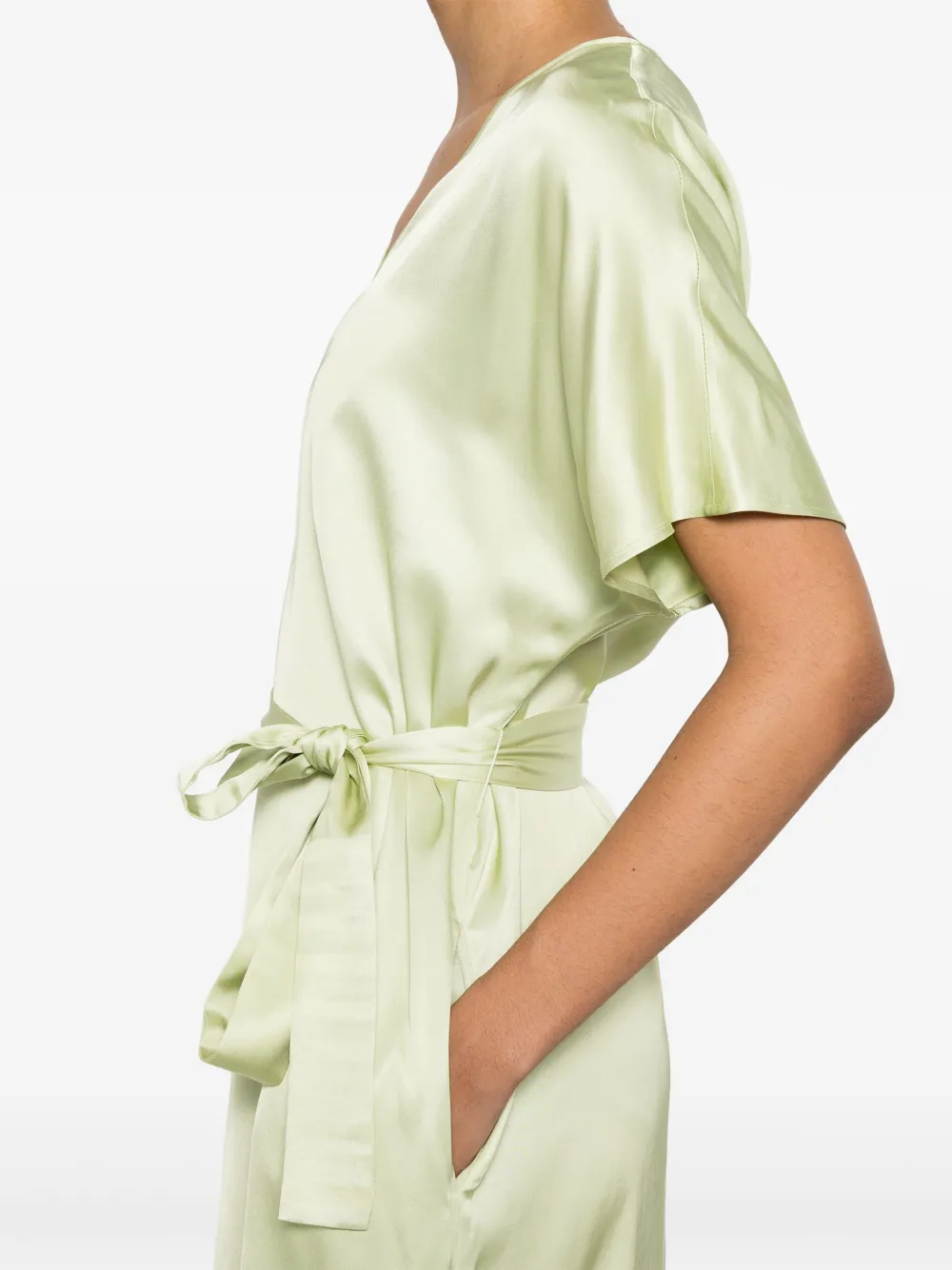 PESERICO SATIN MIDI DRESS