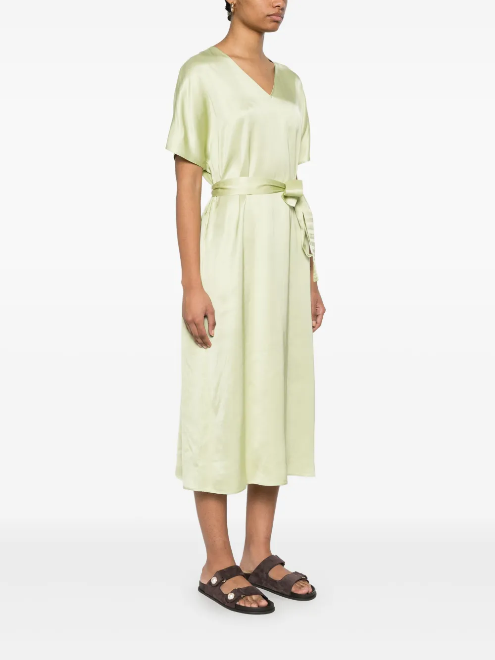 PESERICO SATIN MIDI DRESS